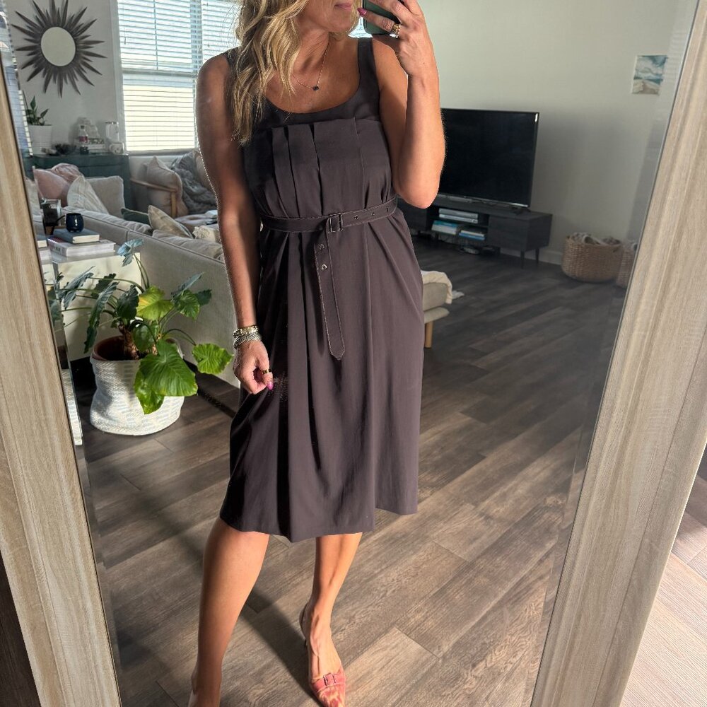 Vera Wang // Ruched Silk dress // NWT